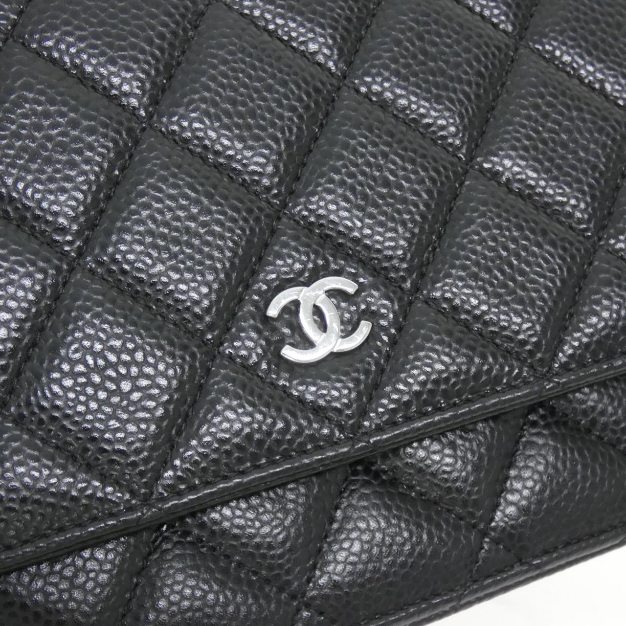 Chanel Timeless Classic Caviar Skin Wallet on Chain Crossbody