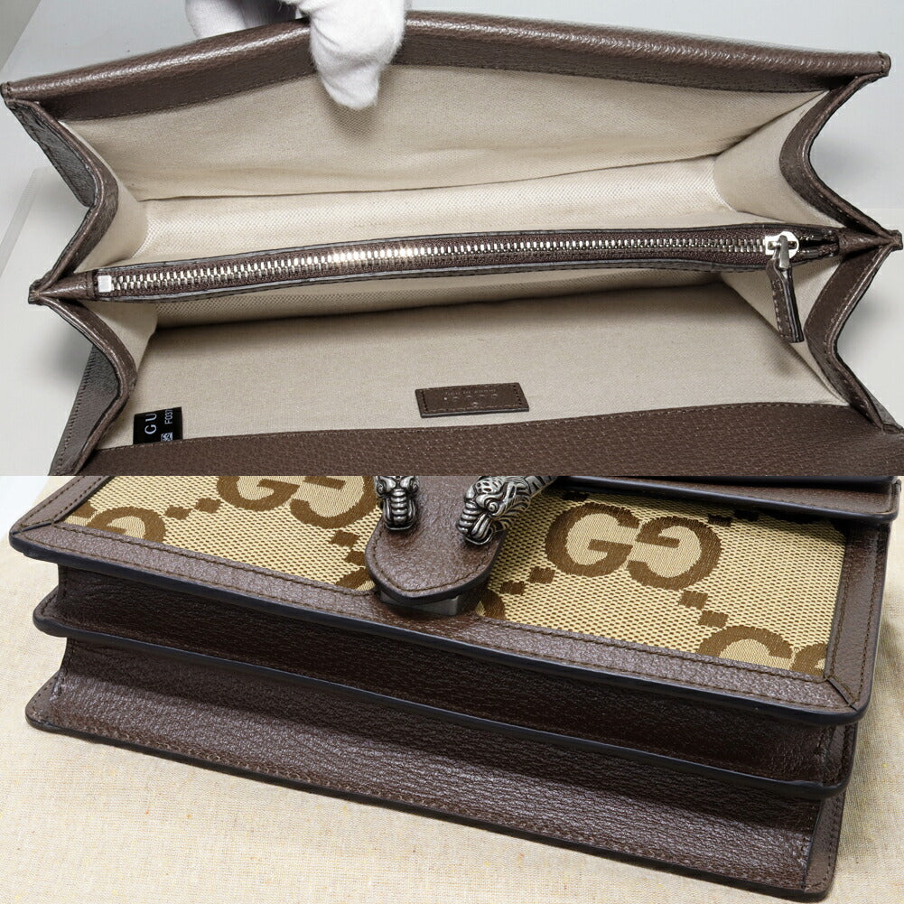 Gucci GG Jumbo Dionysus 2way bag Canvas Brown 400249 UKMBN 2572