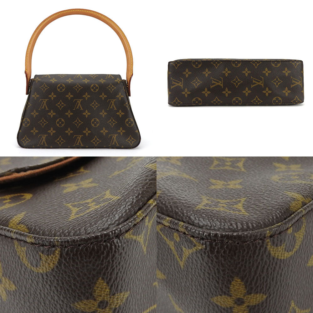 LOUIS VUITTON Shoulder Bag Monogram Brown Mini Looping