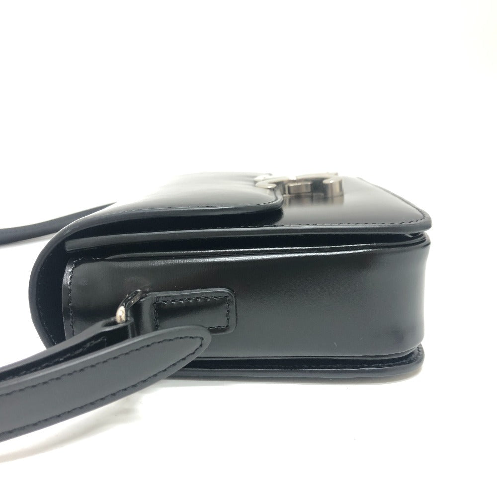 CELINE Shoulder Bag leather black Triomphe Women