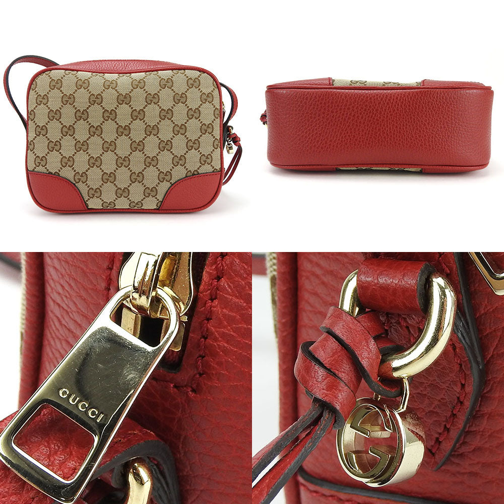 GUCCI Shoulder Bag 449413 GG canvas Red