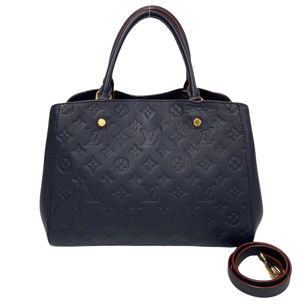 LOUIS VUITTON Shoulder Bag Monogram Ann Platt Navy Monogram Ann Platt Montaigne MM Women(Unisex)