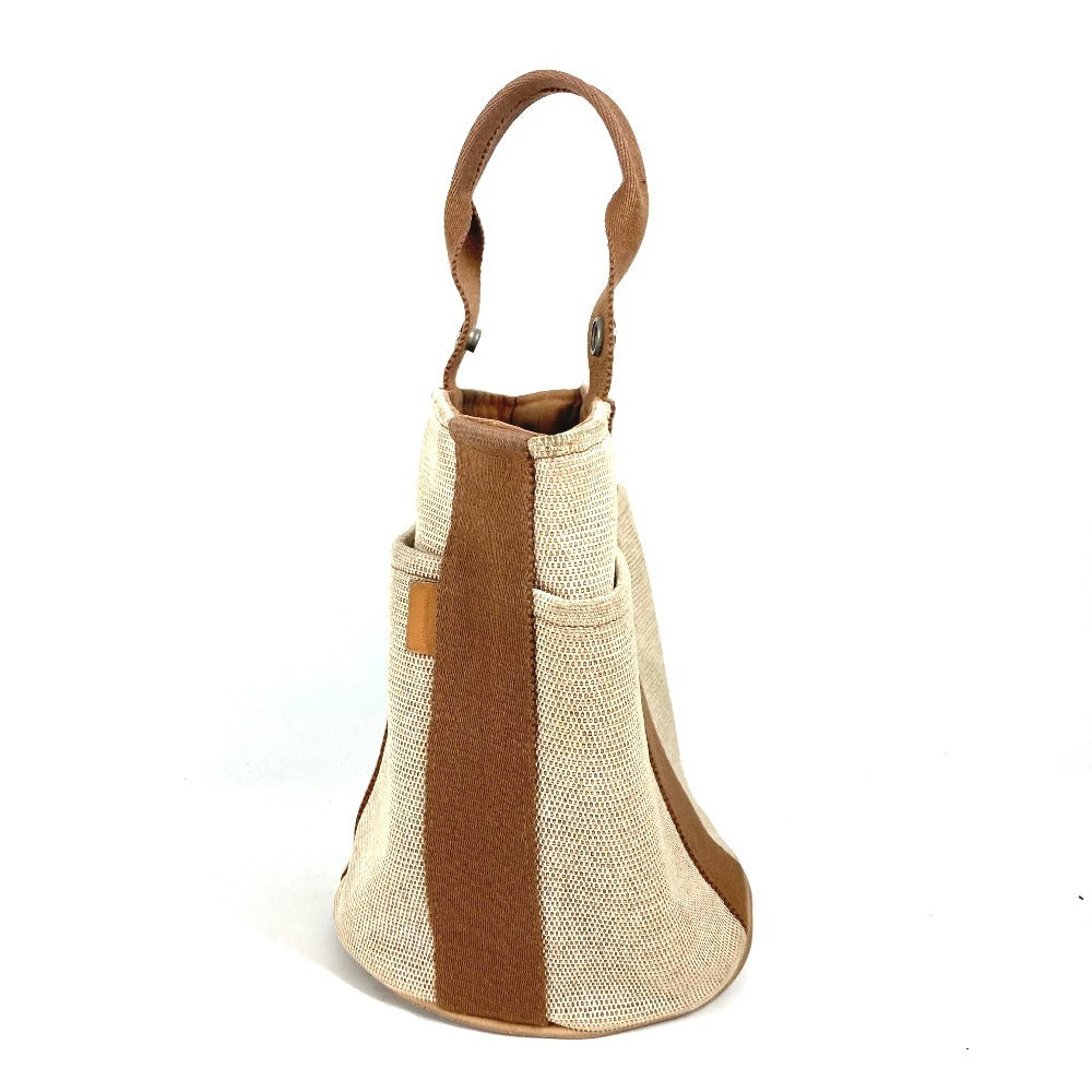 HERMES Handbag canvas Brown Sakso PM Women
