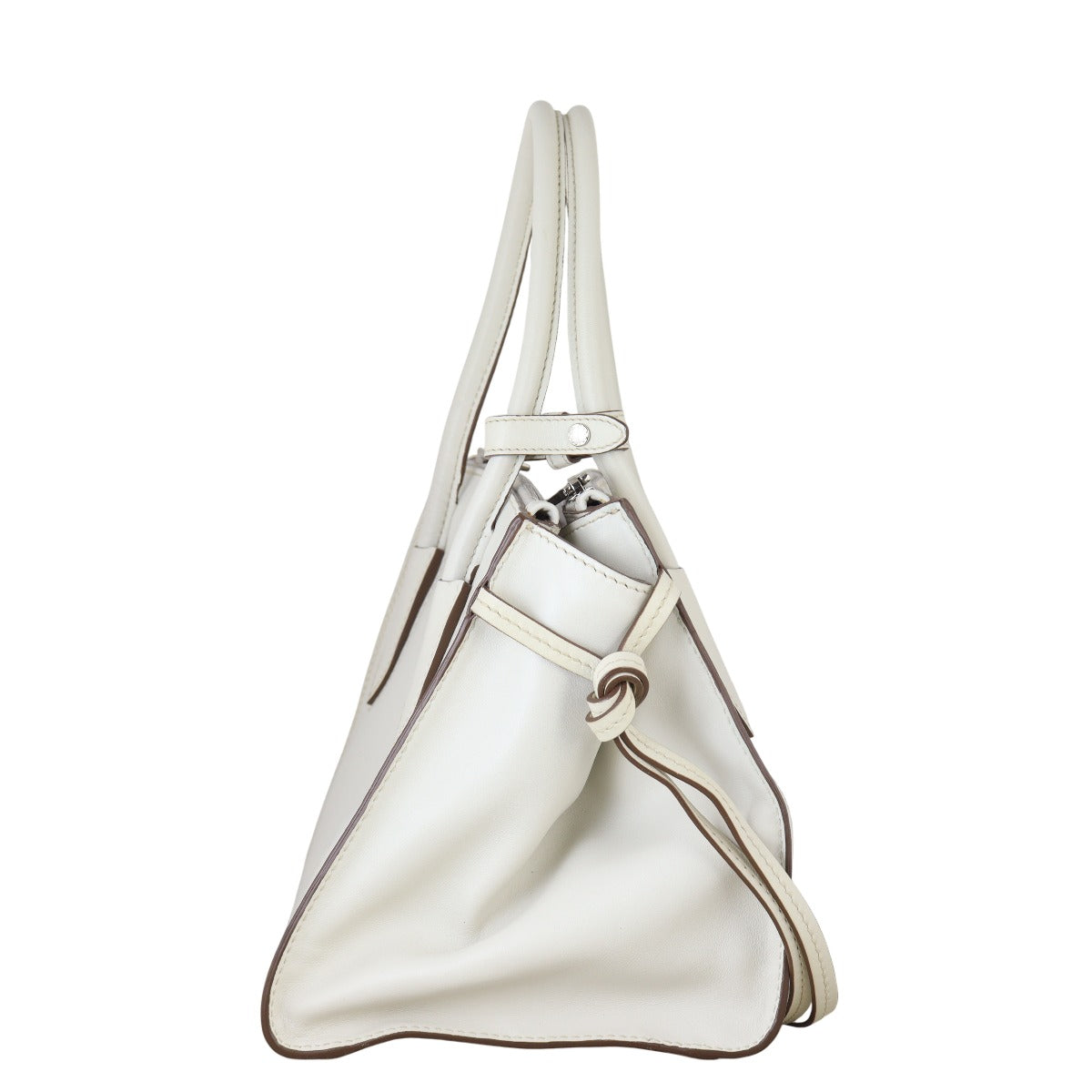 Prada Tassel Twin Pocket Calfskin Tote Small