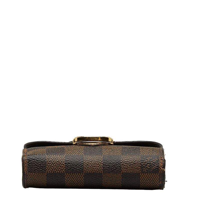 Louis vuitton Damiere N60034 Three Folded Wallet PVC/Leather Brown