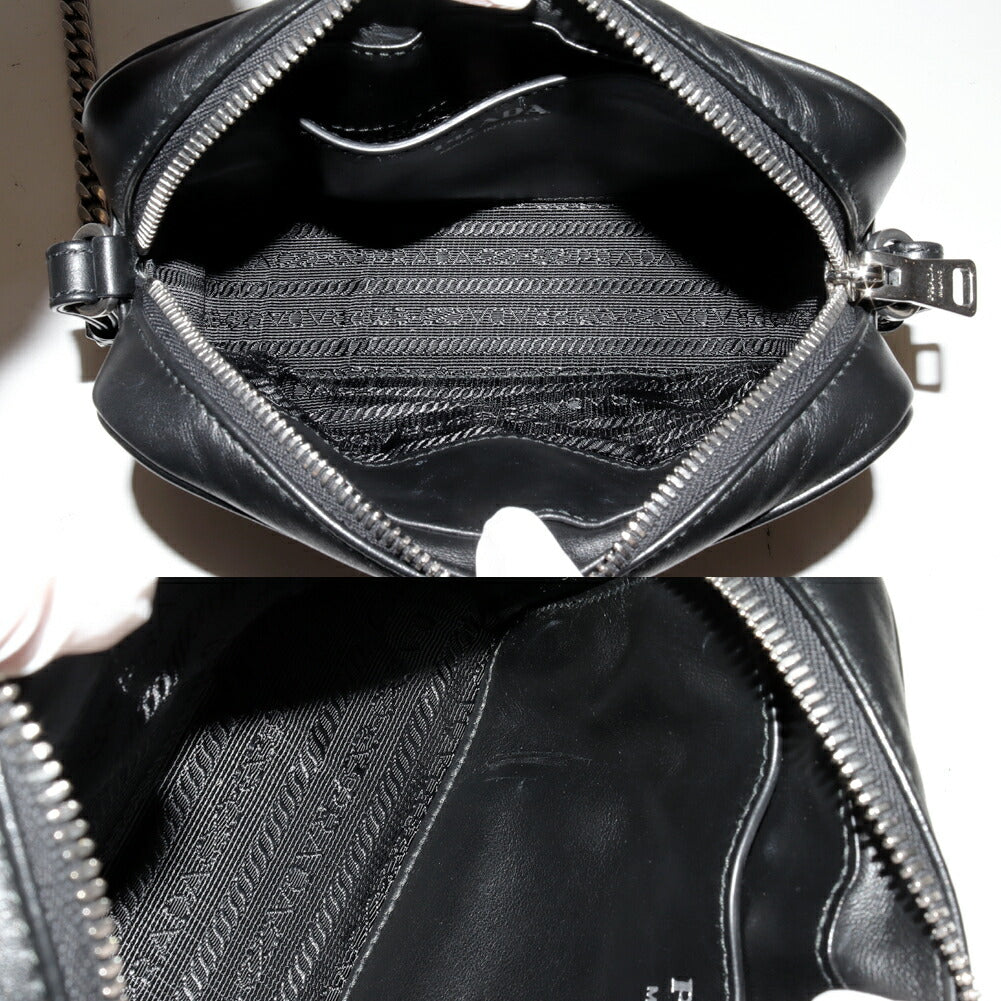 Prada Diagramme Soft Calf Shoulder Bag