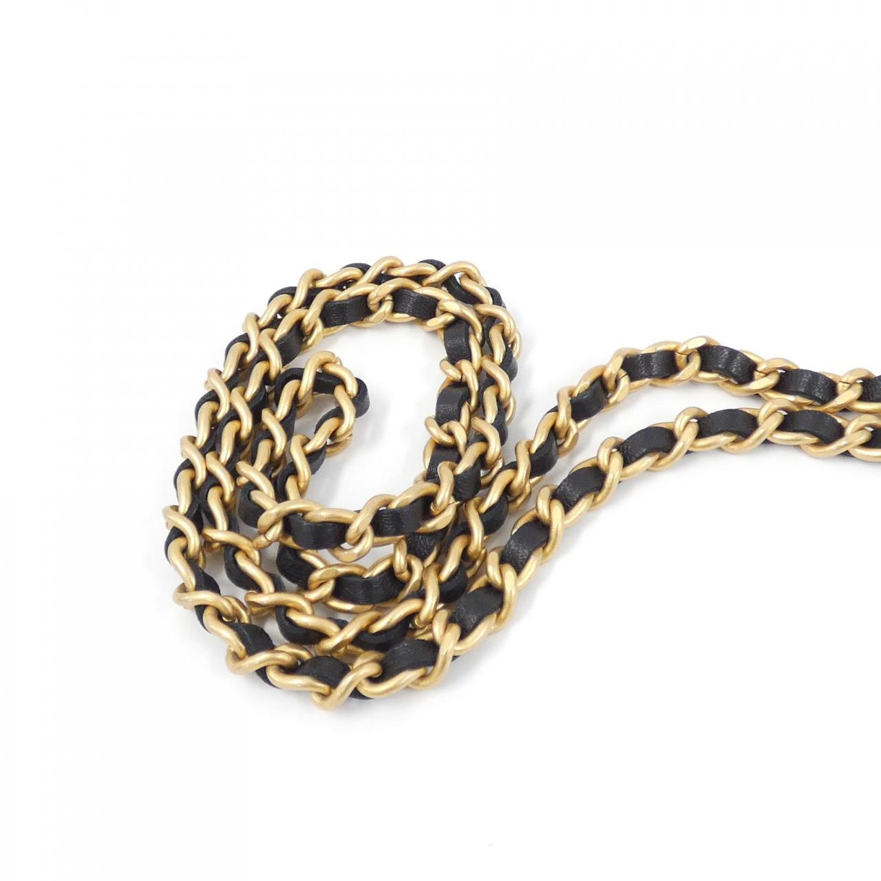 Chanel Wool Tweed Chain Clutch