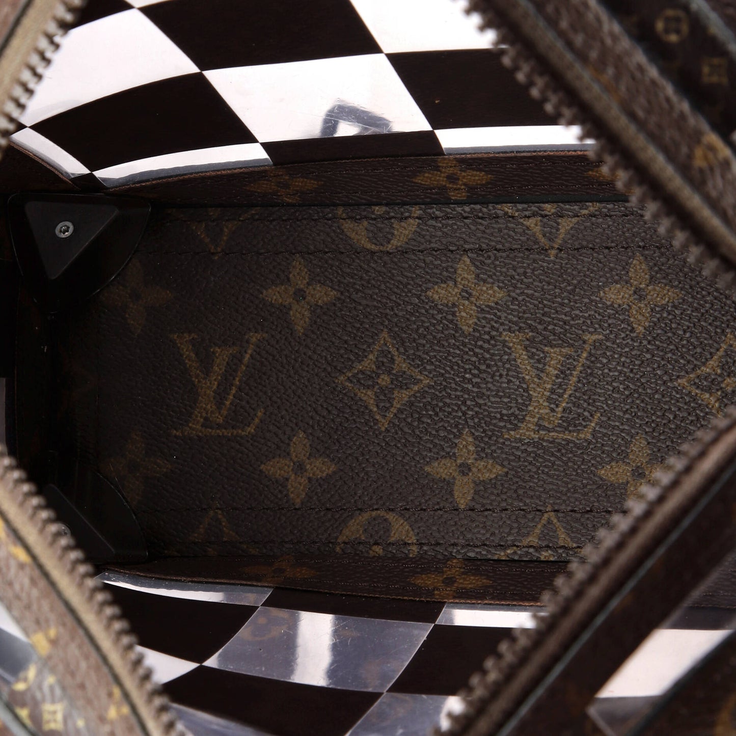 Louis Vuitton Soft Trunk Bag Monogram Chess Coated Canvas and PVC