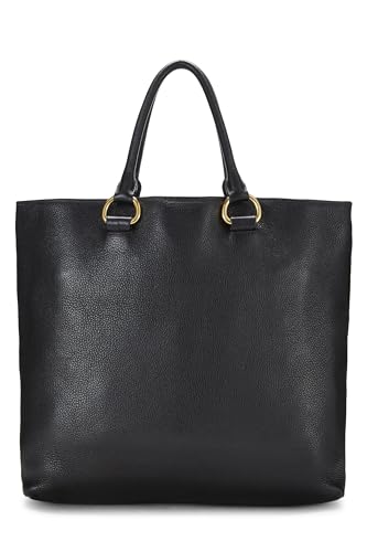 Prada, Black Vitello Daino Phenix Shopping Tote, Black