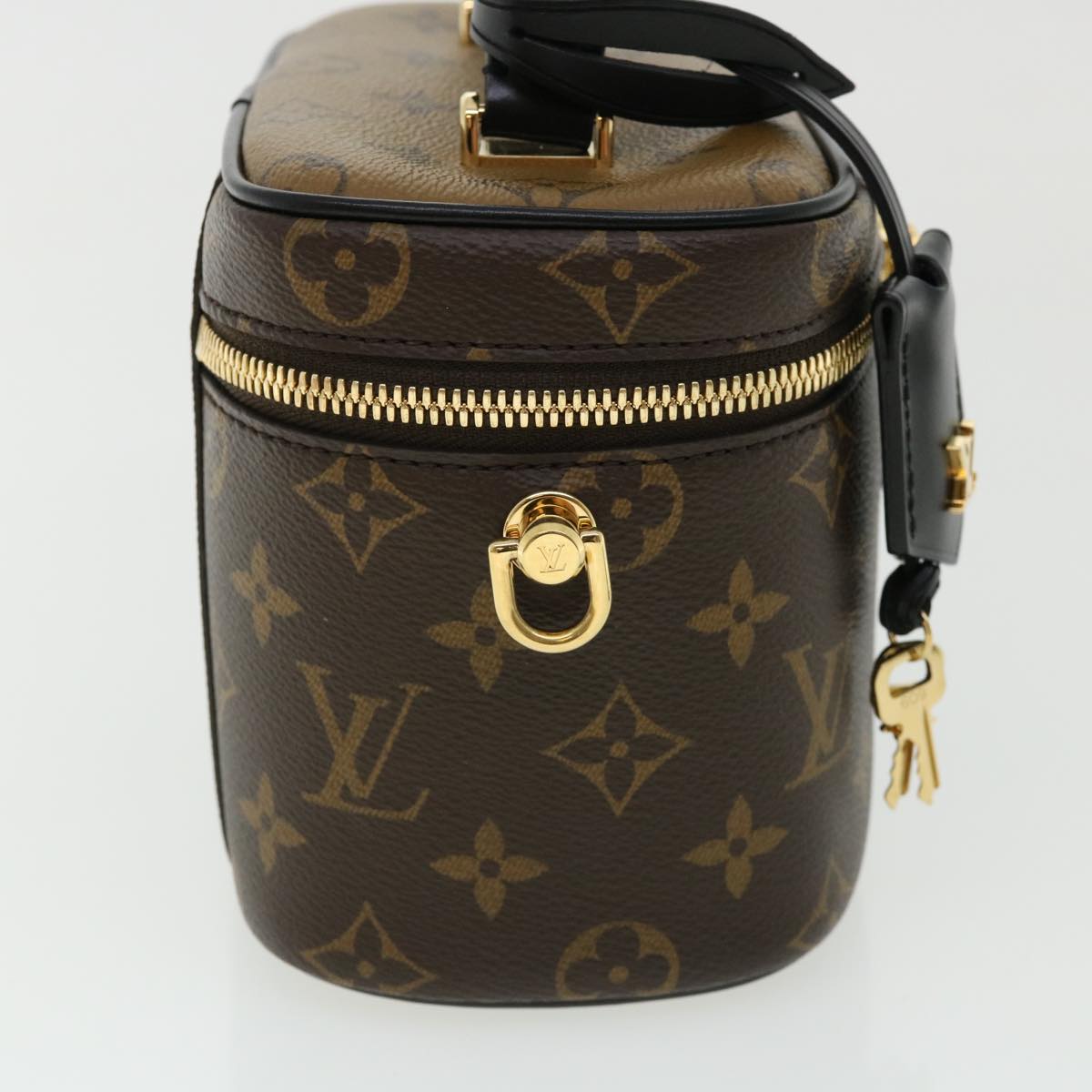 LOUIS VUITTON Monogram Reverse Vanity NVPM Hand Bag 2way M45165 LV 33160A