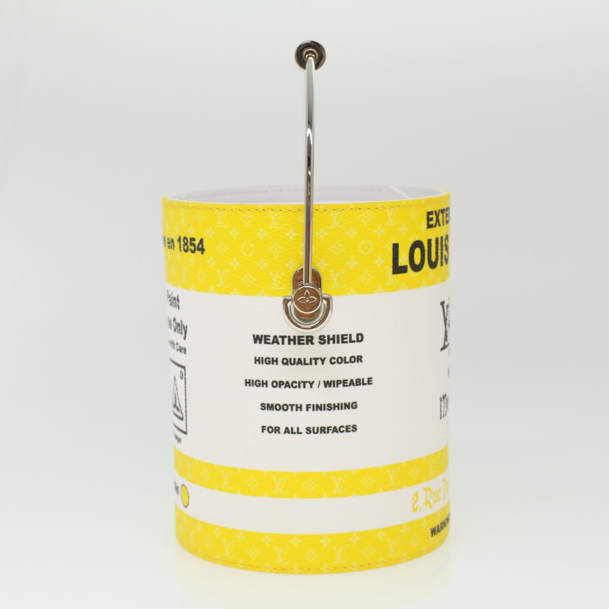 LOUIS VUITTON Monogram Painted Can Hand Bag PVC 2way Yellow M81593 Auth 34199A