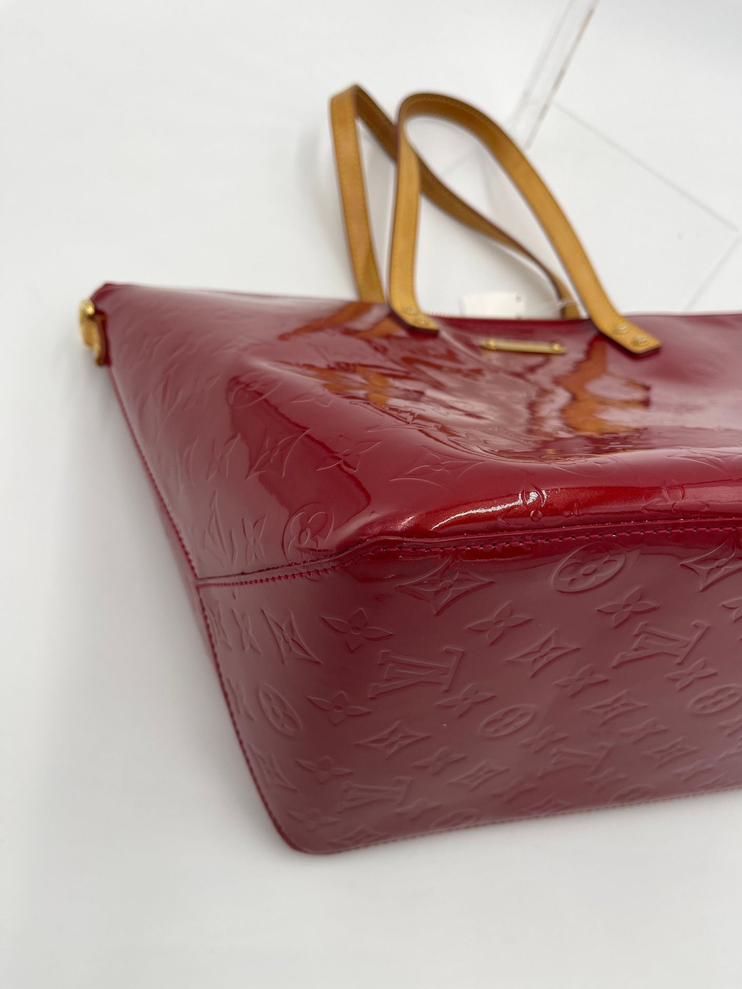 Louis Vuitton Monogram Vernis Reade PM - Red Handle Bags, Handbags AG189O