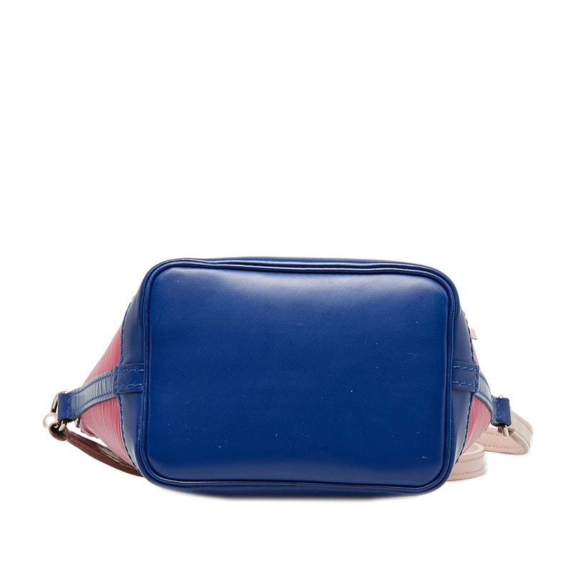 Louis Vuitton Epic Nano Noe Slipper Shoulder Bag M42502 Hot Pink Blue Leather Louis Vuitton