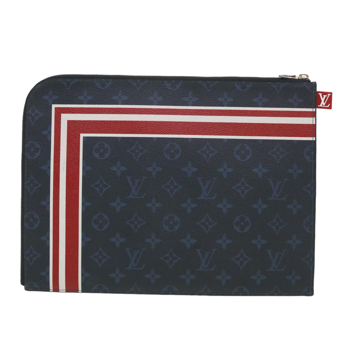 LOUIS VUITTON Monogram Cobalt Pochette Jules GM Clutch Bag M61679 LV Auth 39631A
