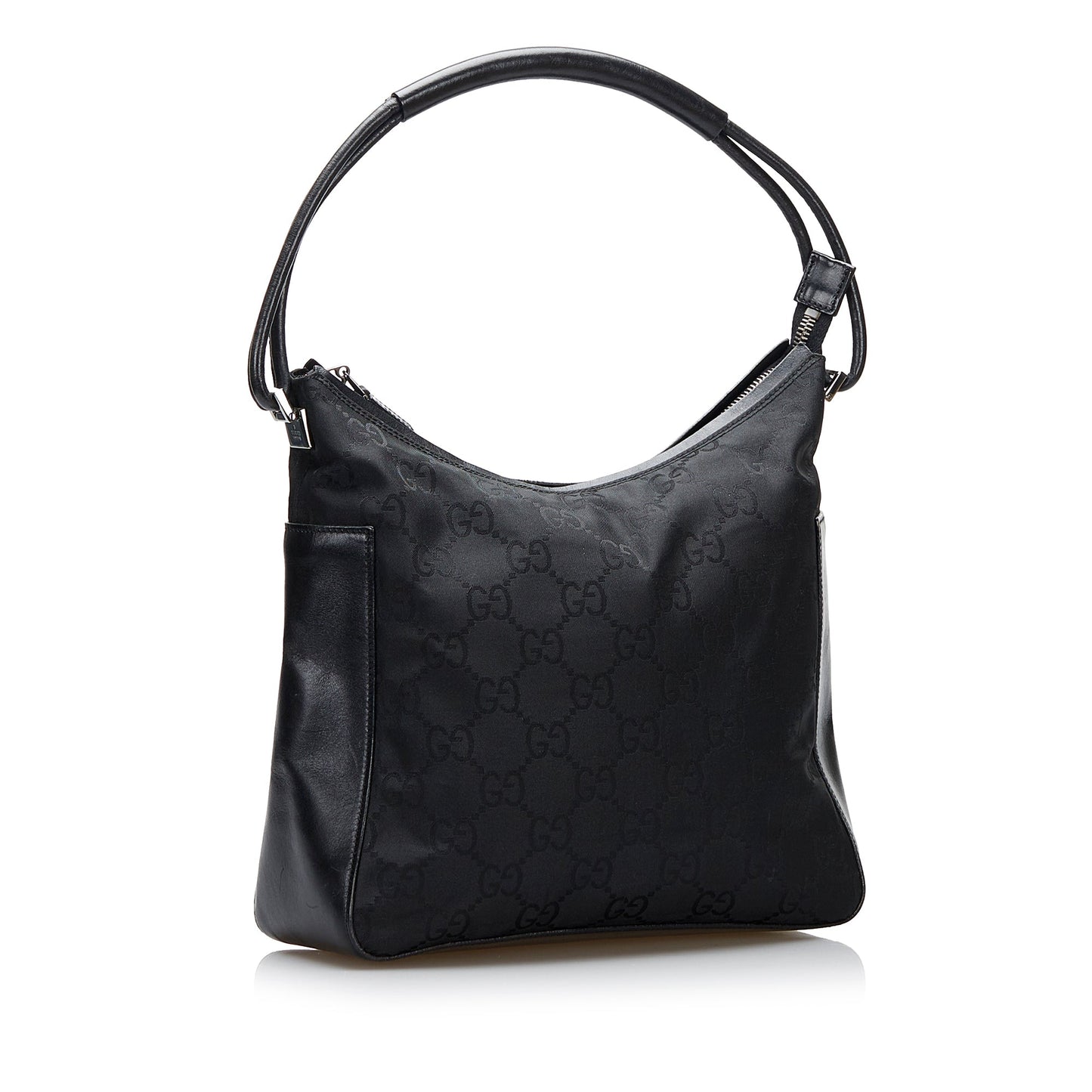 Gucci Leather Canvas Shoulder Bag