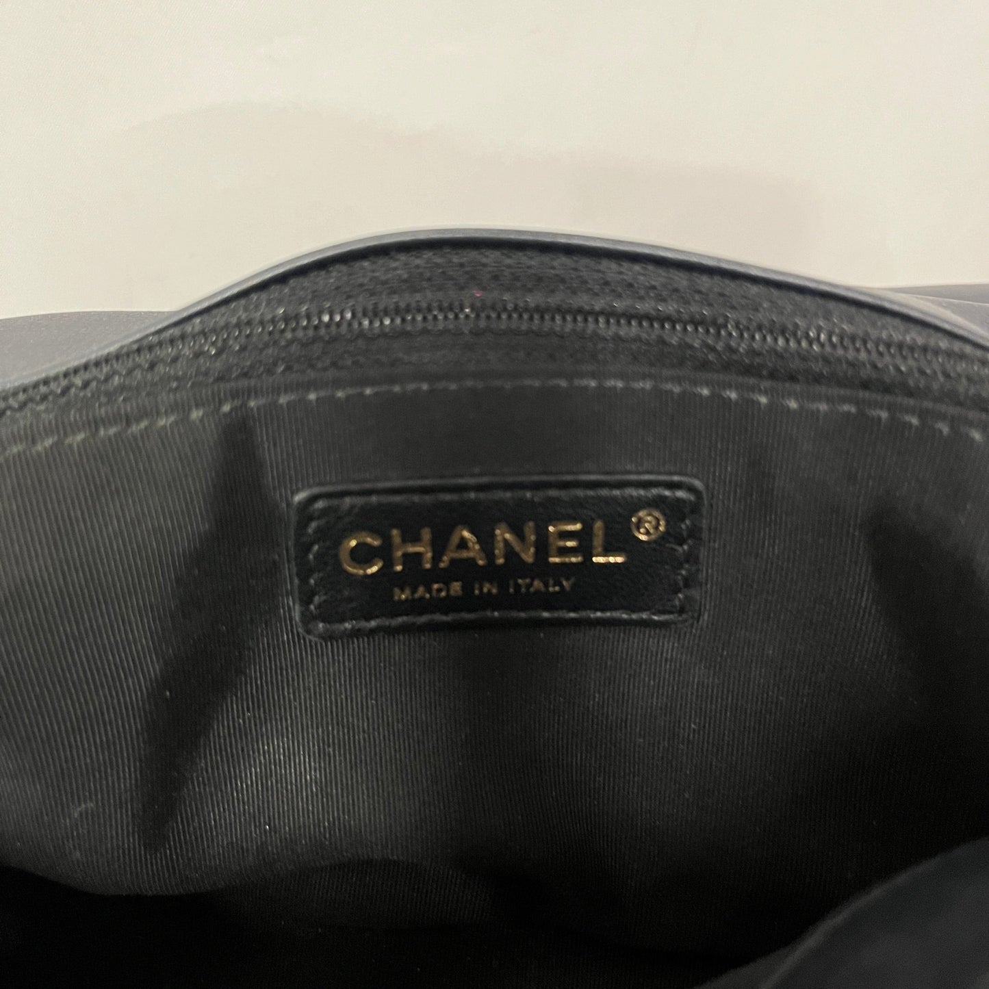CHANEL Bag Leather NVY Flap Bag