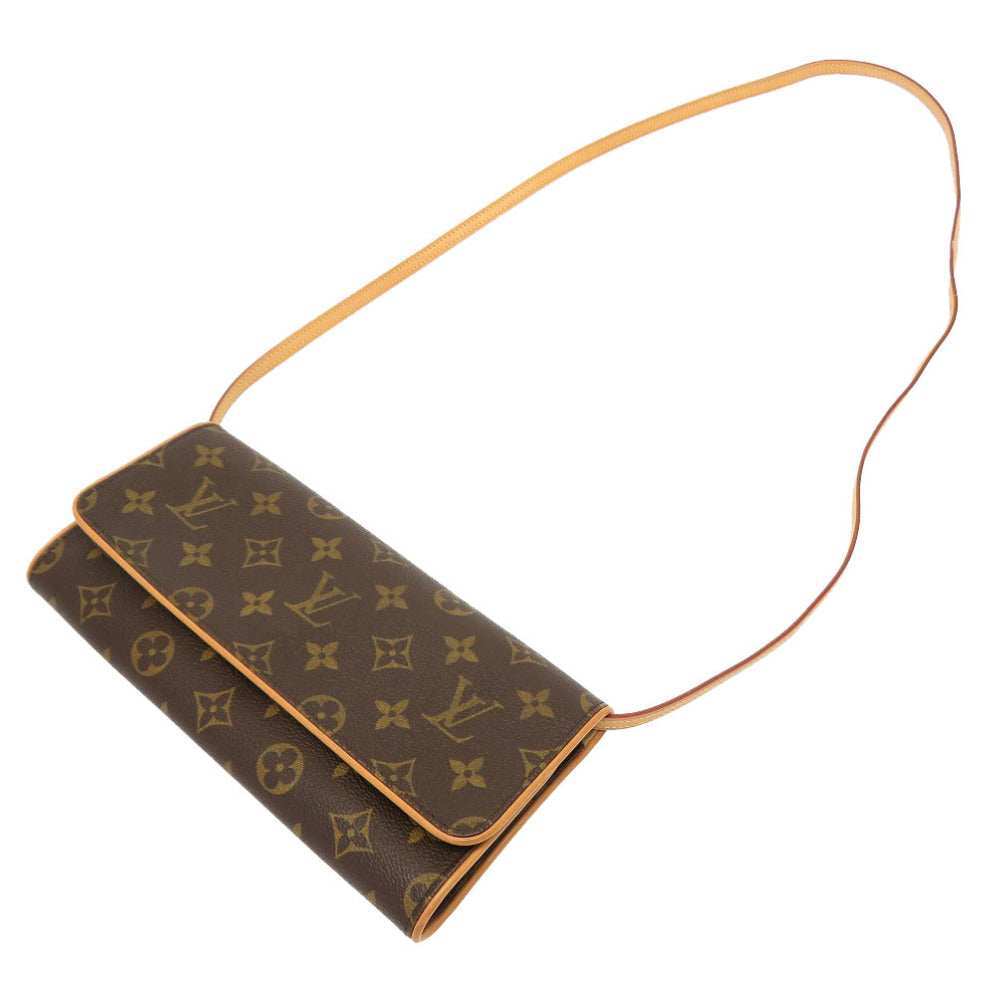 LOUIS VUITTON Shoulder Bag Monogram canvas Brown Monogram Pochette Twin GM Women