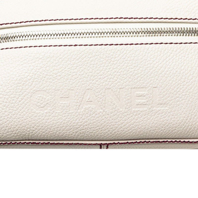 Chanel Logo Fringe Calf Shoulder Bag
