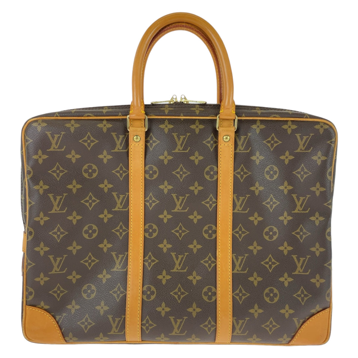 LOUIS VUITTON Business bag M53361 PVC, Leather Brown Beige Gold Metal Business bag, briefcase, A4 storage Monogram Porte Documan Voyagej mens