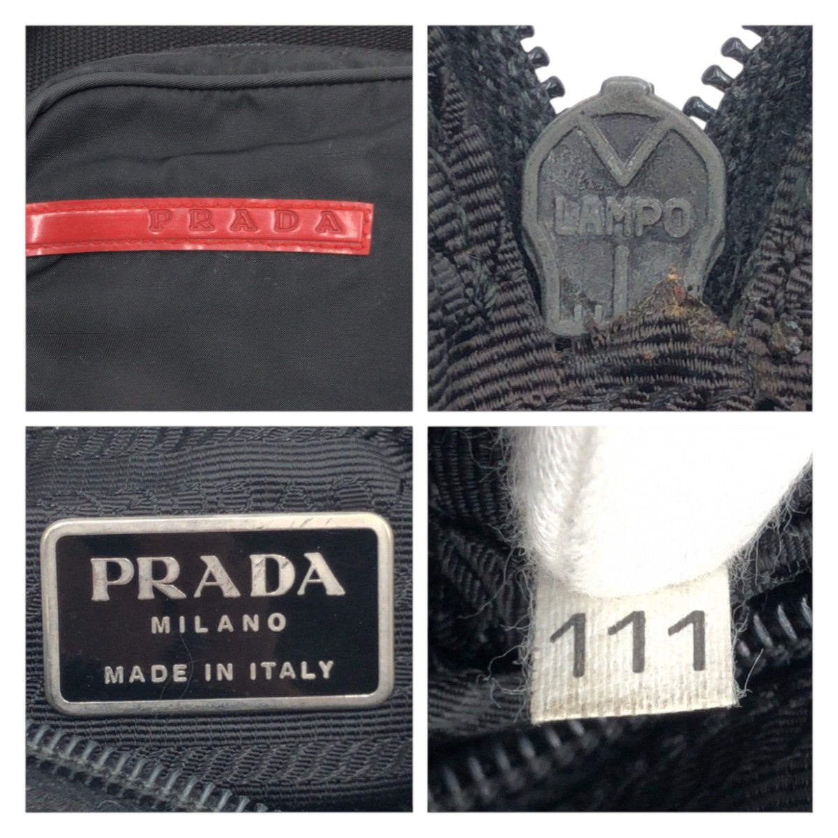 PRADA Shoulder Bag B8674 Nylon Black black Shoulder Bag Pochette Unisex PRADA Sports mens