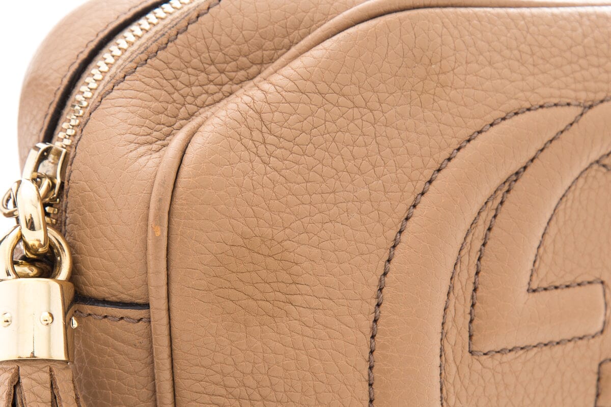 Gucci Soho Beige Leather Handbag