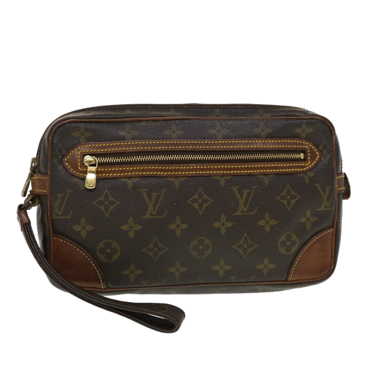 LOUIS VUITTON Monogram Marly Dragonne GM Clutch Bag LV