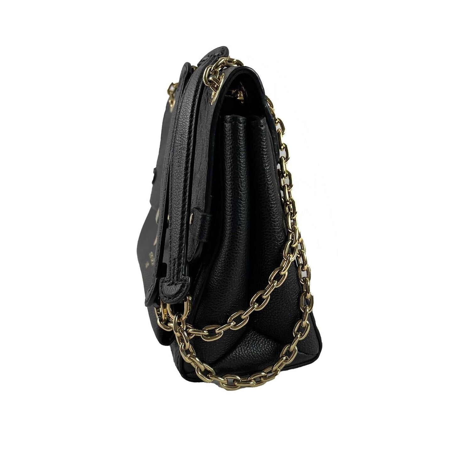 LOUIS VUITTON Monogram Empreinte Vavin PM Black Handbag