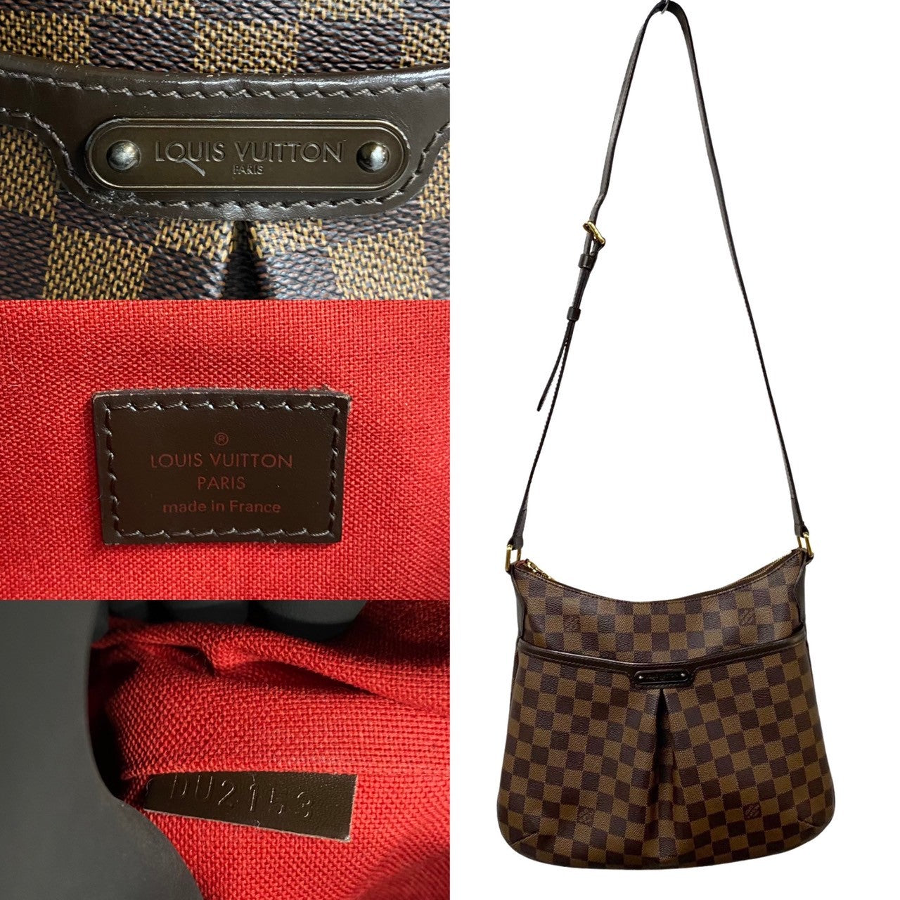 LOUIS VUITTON Shoulder Bag Leather, PVC Brown Damier Bloomsbury PM Women(Unisex)