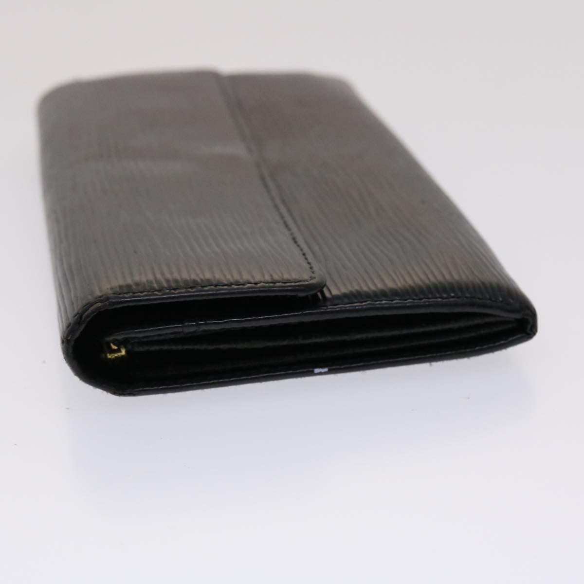 LOUIS VUITTON Epi Portefeuille Sarah Long Wallet Black M63742 LV Auth 46534