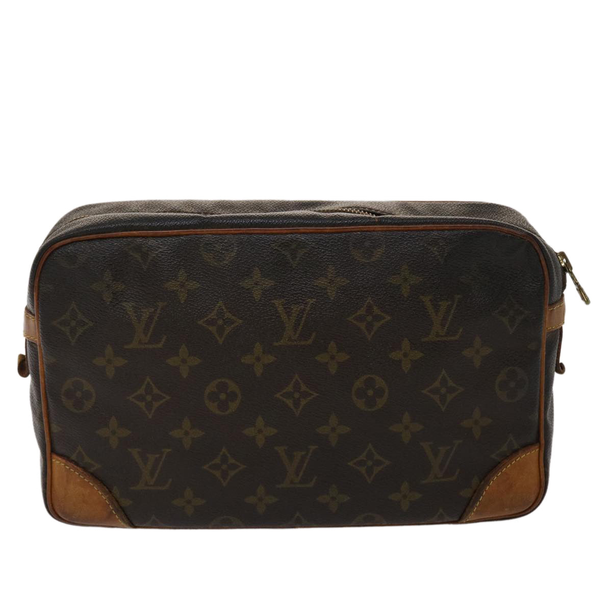 LOUIS VUITTON Monogram Compiegne 28 Clutch Bag M51845 LV Auth 46700