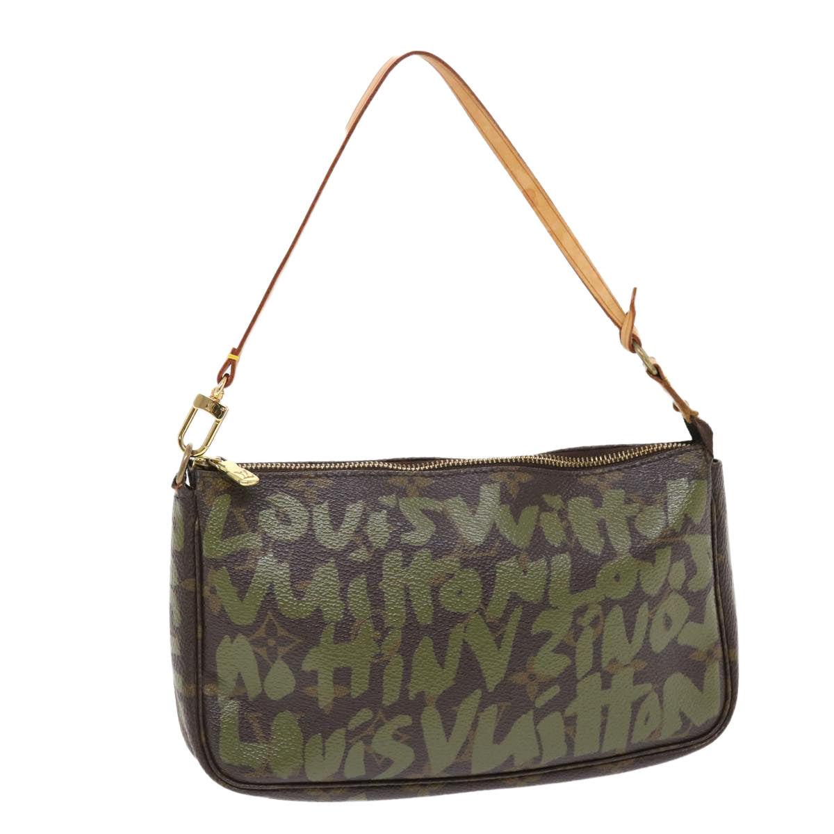 LOUIS VUITTON Monogram Graffiti Pochette Accessoires Pouch LV Auth
