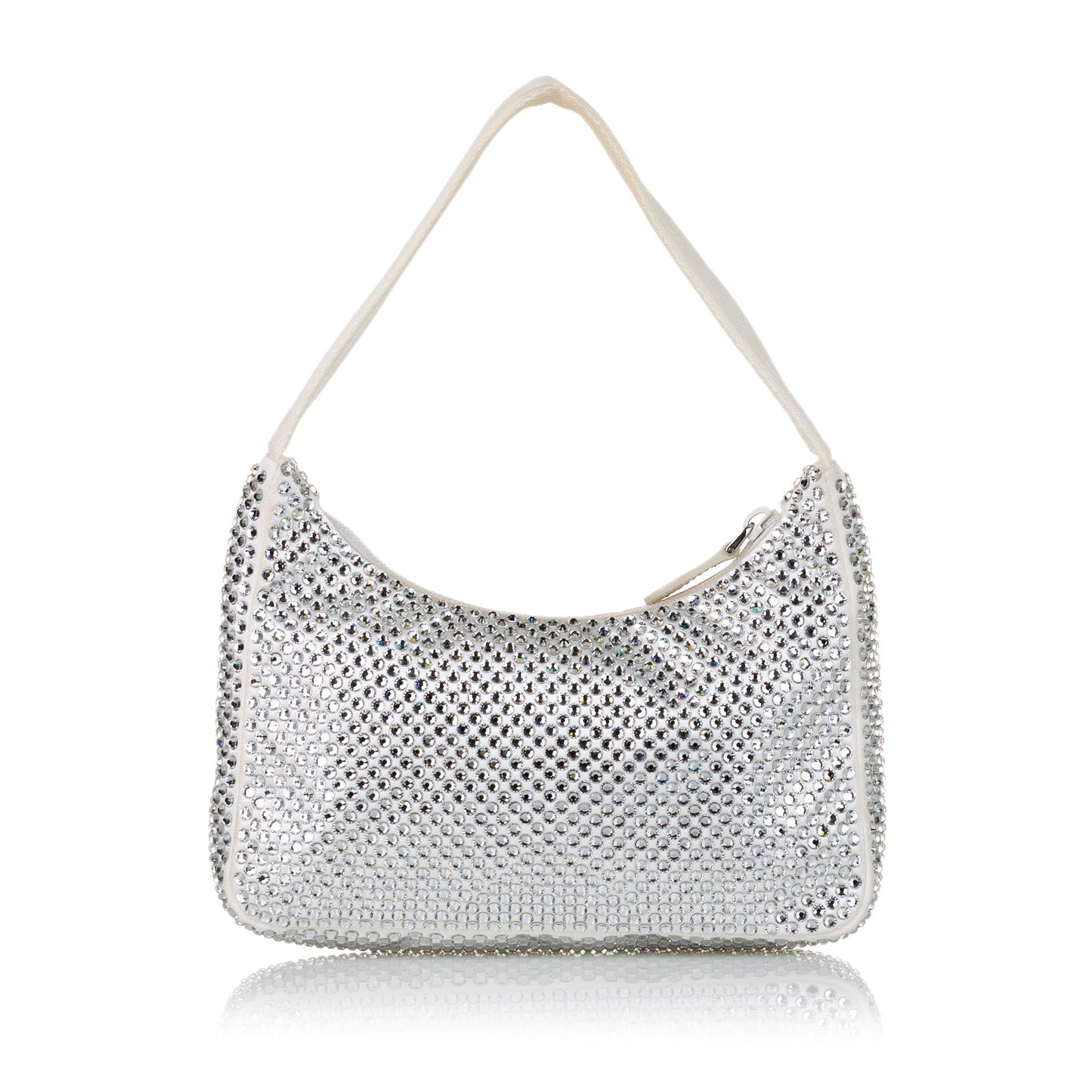 Prada Re-Edition Mini Satin Crystal Luxury Handbag