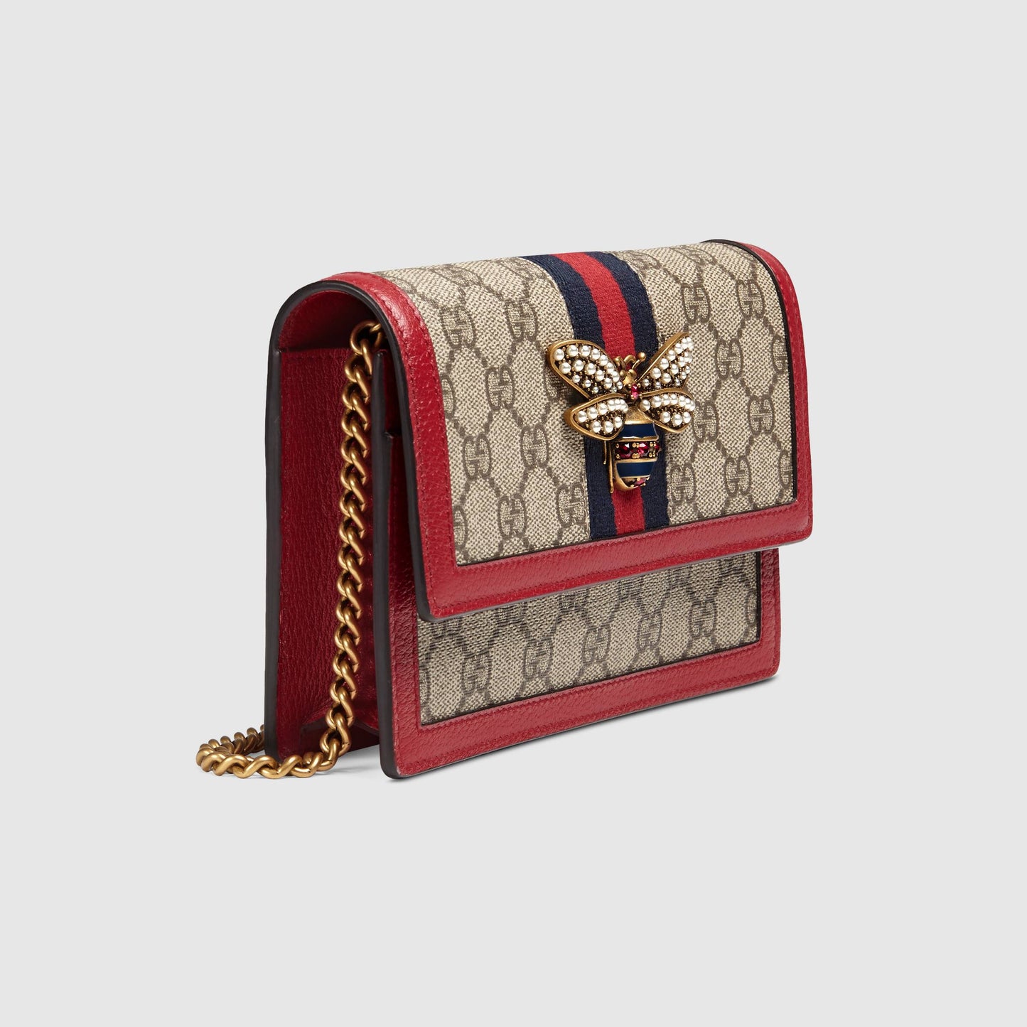 Gucci Monogram Chain Leather Crossbody
