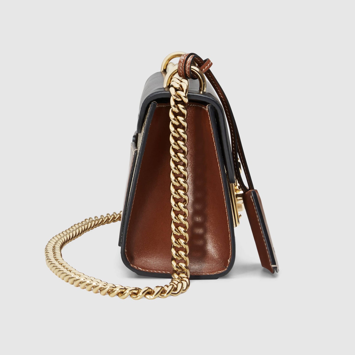 Gucci Monogram Chain Leather Crossbody