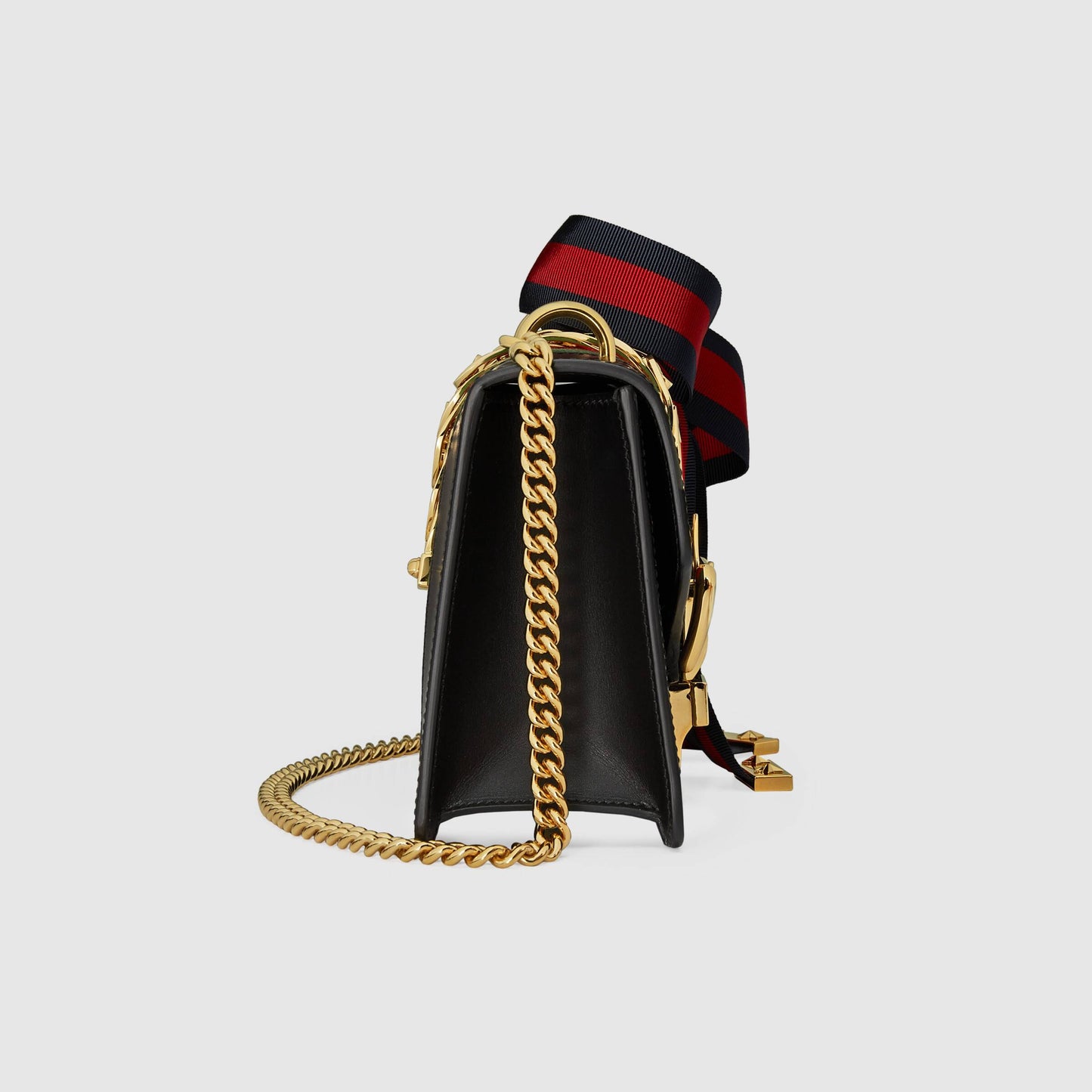 Gucci Monogram Nylon Chain Leather Crossbody