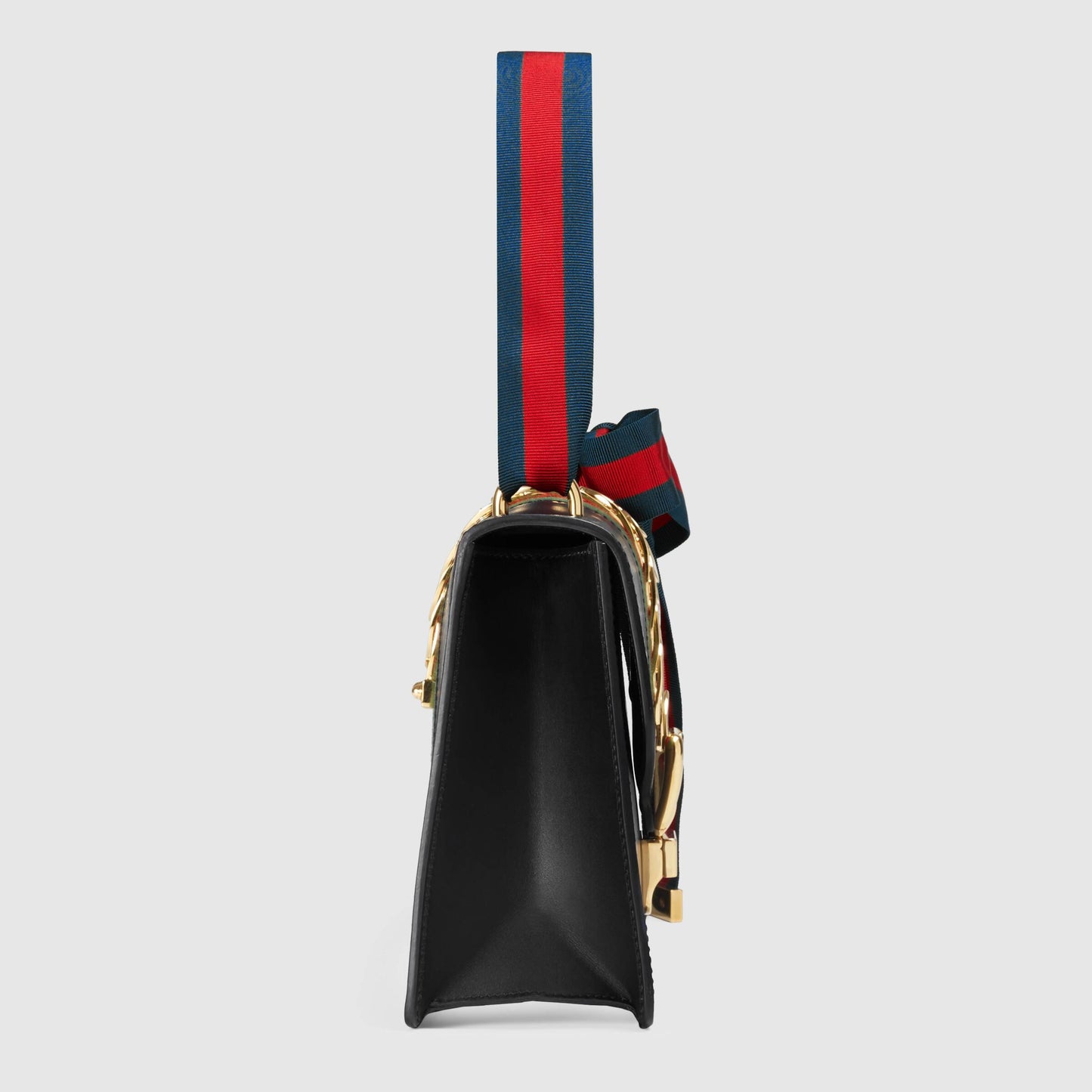Gucci Monogram Nylon Chain Leather Crossbody