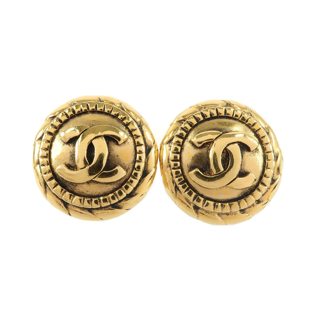 Chanel Chanel Coco Mark Earring G Plated Bronze 17.0g COCO Mark ? Secondary? A Earring Earring