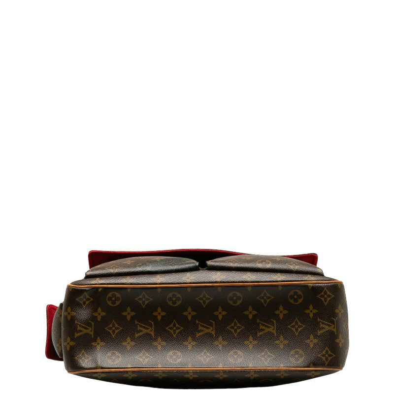 Louis Vuitton Monogram Multiple City Handbag M51162 Brown PVC Leather Lady Louis Vuitton