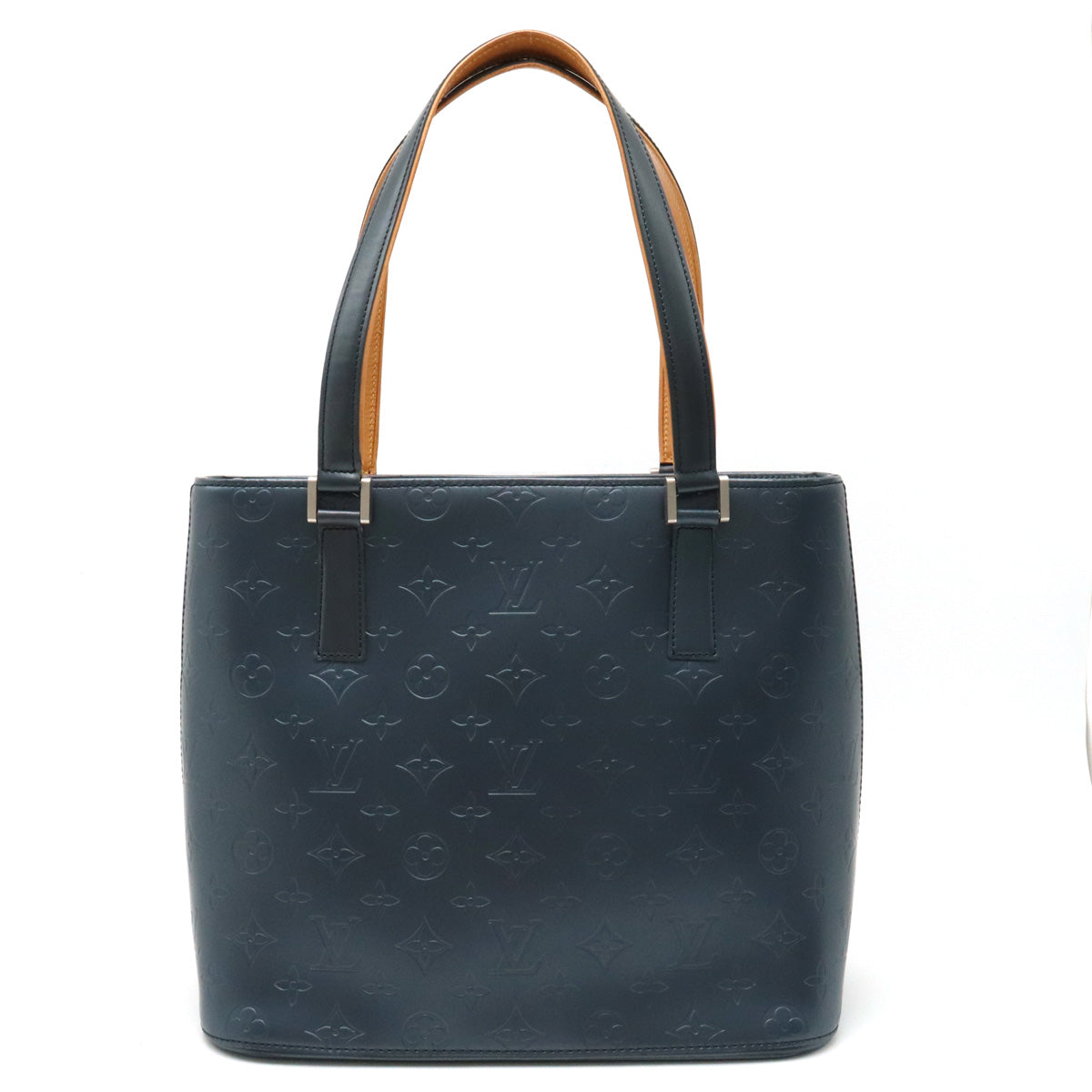 LOUIS VUITTON Louis Vuitton Monogram Mat Stockton Bag Semi-sholder shoulder shoulder blue M55115