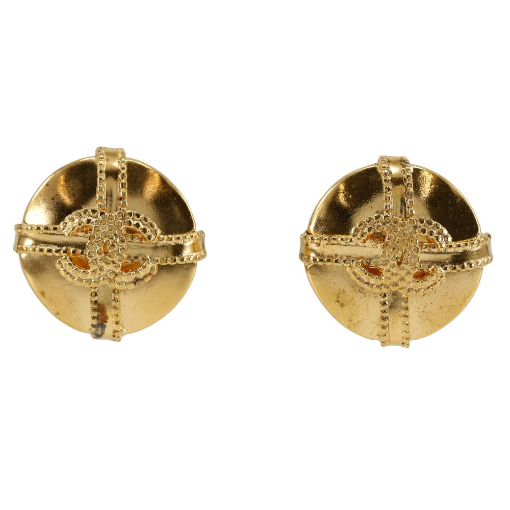 Chanel CHANEL COCOMARK Earring G French made 1997 97A 20.2g COCO Mark