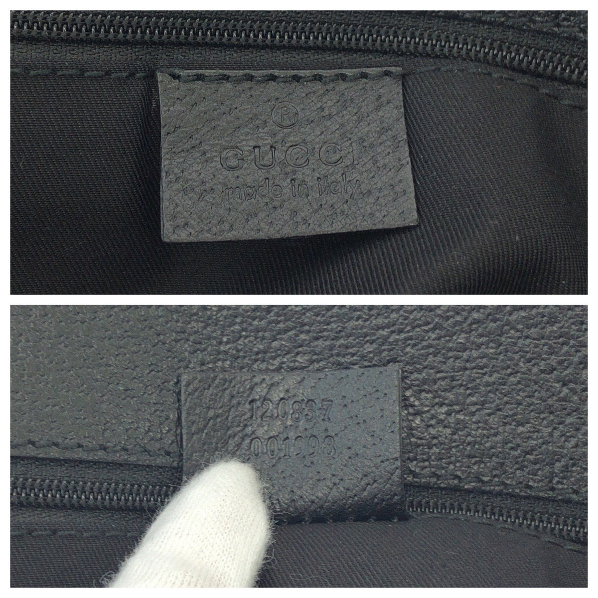 GUCCI Tote Bag 120837 GG canvas black