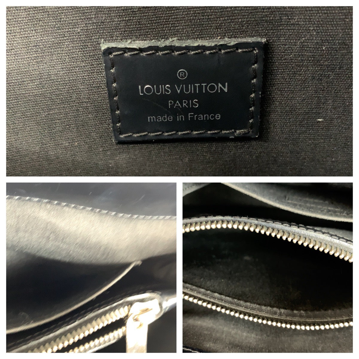 LOUIS VUITTON Handbag Epi Leather Black SilverMetal Epi Passy PM