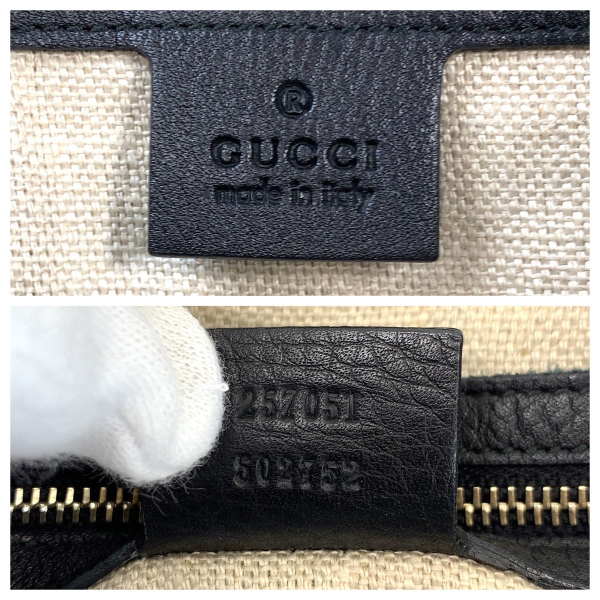 Gucci Leather 257051 2way Tote Bag