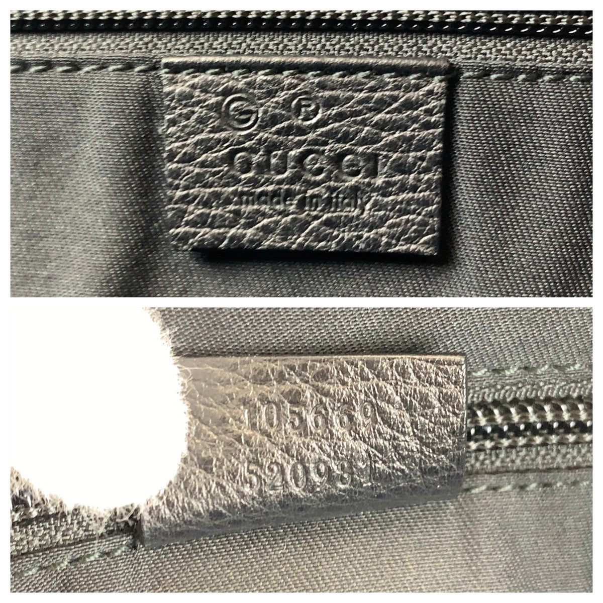 Gucci GG Canvas/Leather Boston Bag 2way Shoulder Bag 105669