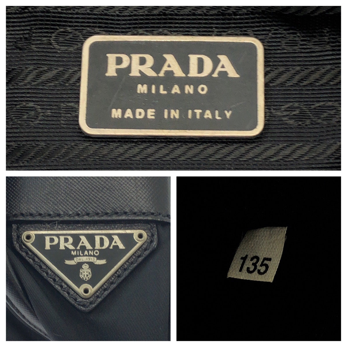 PRADA Shoulder Bag Nylon Black SilverMetal Shoulder Bag Messenger bag Test Triangle With logo mens - Style 4