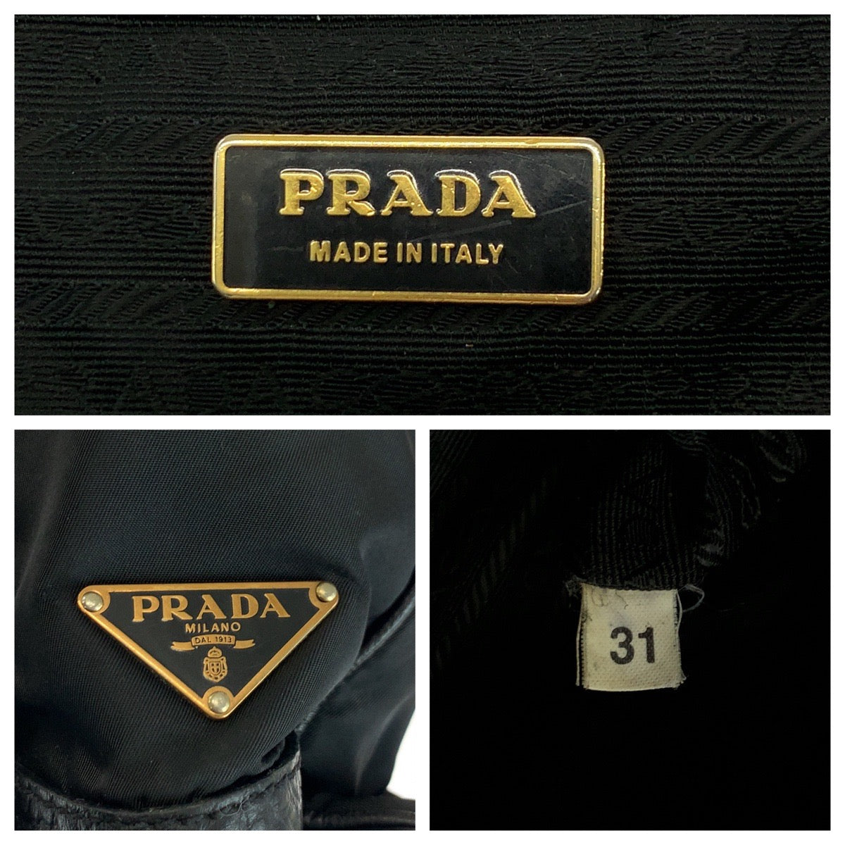 Prada VITELLO DAINO TESSUTO 2way bag