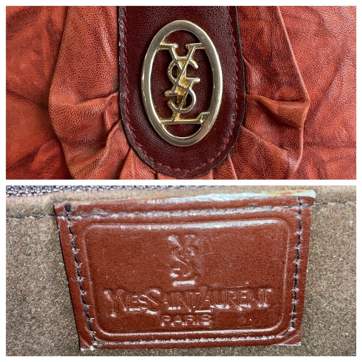 Saint Laurent YSL Leather Shoulder Bag