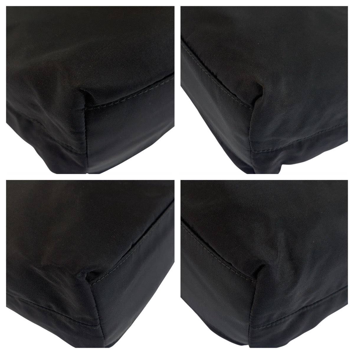 PRADA Tote Bag Nylon black Tote Bag Shoulder Bag Test Triangle With logo Women - Style 2