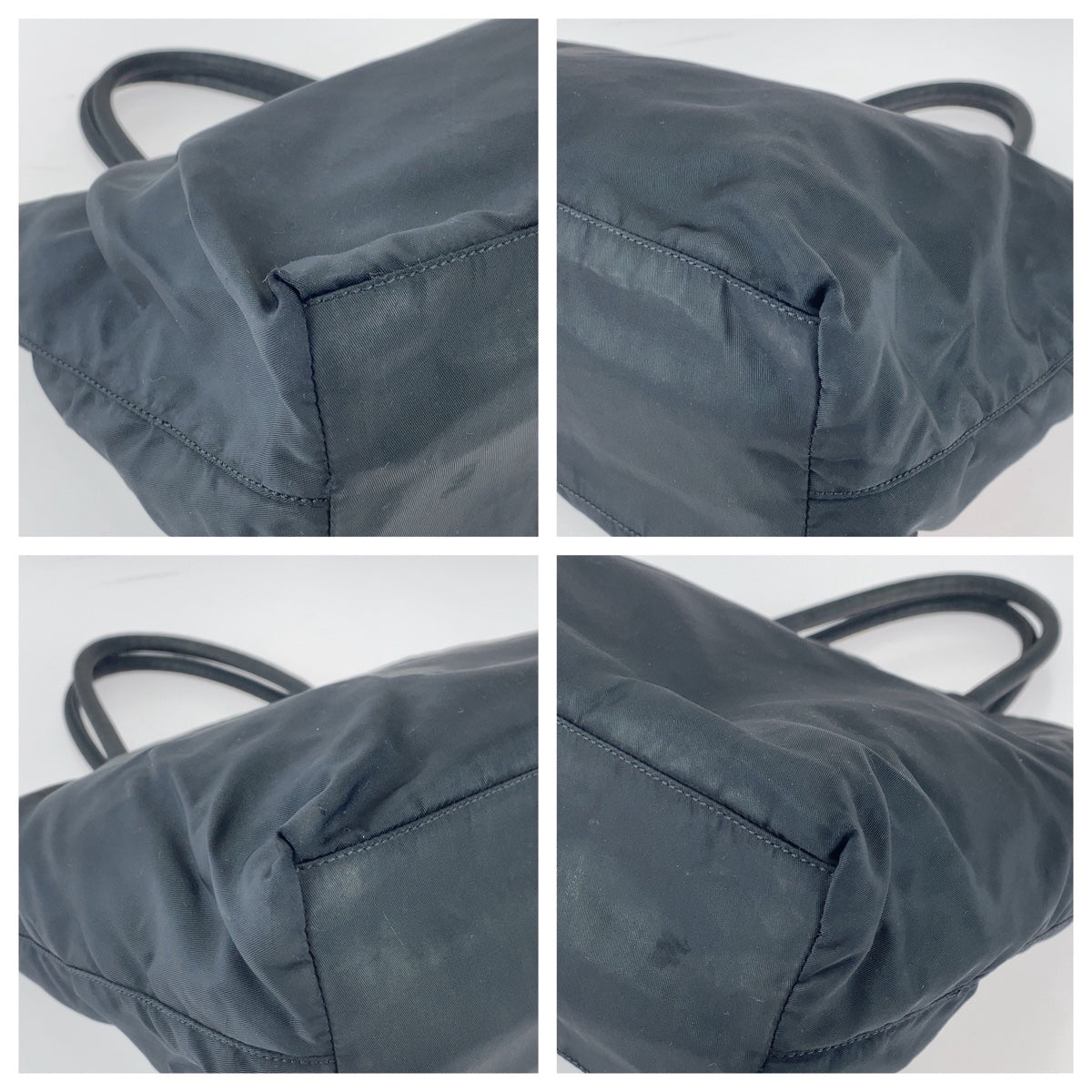 PRADA Tote Bag Nylon black Tote Bag handbag Test Triangle With logo Women - Style 3