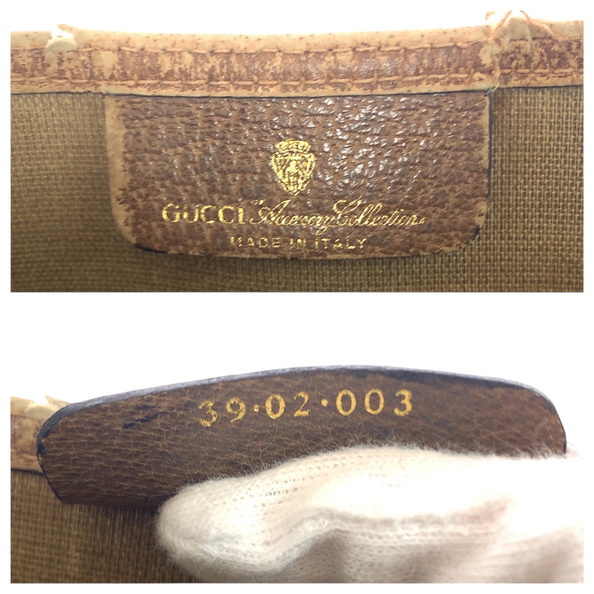 GUCCI Tote Bag 39 02 003 GG Supreme Canvas Beige brown green red Tote Bag Shoulder Bag Old Gucci Shelly Line Women
